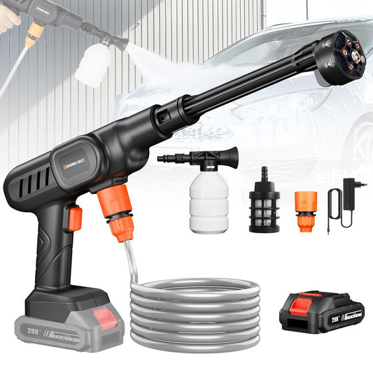 6-in-1 Hochdruck-Autowaschpistole-Set, kabellose Sprühdüse, Reinigungsgerät für Garten und Haushalt