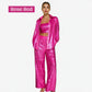 ✨ Pailletten Blazer und breite Hosen für Frauen (3-teiliges Set)