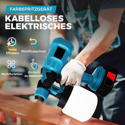 🔥🔥 60 % Rabatt 💥 🎨 Kabelloses elektrisches Farbspritzgerät – Schnell, sauber und effizient