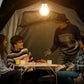 Solar Powered Tent Camping Light Bulb, Rechargeable Portable LED Camping Lantern with 3 Lighting Modes, Tent Lamp with Clip Hook for Camping, Hiking, Backpacking