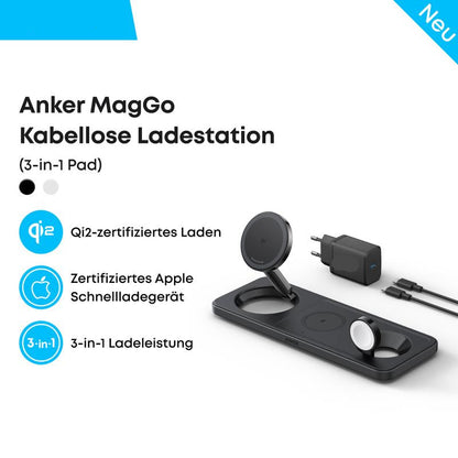 MagGo Kabellose Ladestation (3-in-1 Pad)