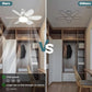 🔥ZOMERVERKOOP 60% UIT🔥 2-IN-1 PORTABLE CEILING FAN & LIGHT met afstandsbediening