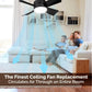 🔥ZOMERVERKOOP 60% UIT🔥 2-IN-1 PORTABLE CEILING FAN & LIGHT met afstandsbediening