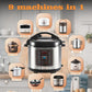 Schnellkochtopf Elektrisch, 6L, Digital, 9-in-1 Programme, Edelstahl, Schnell & Energiesparend, Für Gesundes Kochen, Leicht zu Reinigen, Ideal für Familien
