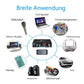 udioverstärker 2-Kanal 600W Mini HIFI Digital Bluetooth Verstärker mit FM-Radio, TF-Karte, AUX, U-Disk, MP3-Format, Höhen- und Bassregler für Zuhause oder Auto
