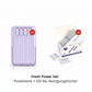 Leistungsstarke Magnetische Powerbank (10000 mAh), 22,5 W Super-Schnellladung, 15 W kabelloses Laden, digitale Akkuanzeige, 4 integrierte Ladekabel + 3 Anschlüsse, tragbarer externer Akku für iPhone & Android