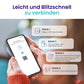 Personenwaage Körperfettwaage 180kg/0,05kg, Waage Personen mit APP, Bluetooth Körperwaage für13 Körperwerte, Personenwaage digital, Waage mit Körperfett und Muskelmasse, BMI, Protein