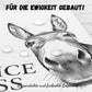 🖤🧻Lustige Wanddekoration fürs Badezimmer - Esel-Bild mit der Aufschrift „Nice Ass" (Schöner Arsch)