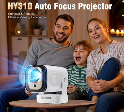Tragbarer Projektor, native 1080HD-Auflösung, Trapezkorrektur, unterstützt drahtlose WLAN-6-Verbindungen und Bluetooth 5.2, perfekt für ein Heimkinoerlebnis und einen wunderbaren Filmabend.