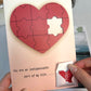 Herzförmiges Puzzle mit Ton und Sprachaufnahme, romantisches Geschenk zum Valentinstag, Geständnis