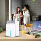Smartes 28W Entfeuchtungsgerät - 220V mit Multicolor-Beleuchtung & Programmierbarem Timer - Geringer Verbrauch & Flüsterleise - Perfekt für Wohnräume und Keller