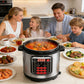 Schnellkochtopf Elektrisch, 6L, Digital, 9-in-1 Programme, Edelstahl, Schnell & Energiesparend, Für Gesundes Kochen, Leicht zu Reinigen, Ideal für Familien