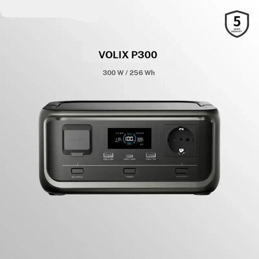 Tragbare Powerstation, 256Wh LiFePO4 Akku, 300W (Max 600W) Solargenerator, <20 ms USV, 100W USB C Ausgang, 3000 Ladezyklen Für Camping Draußen Reisen Notfälle Spieler Festival