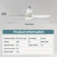 🔥ZOMERVERKOOP 60% UIT🔥 2-IN-1 PORTABLE CEILING FAN & LIGHT met afstandsbediening
