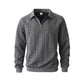 Herren Herbst Winter Outfits gestrickte Polo Hals Langärmeliges Sweatshirt für Daliy Wear, Old Money Reißverschluss Halbknopf Design, lässige vielseitige trendige einfache Pullover, essentiell für den Kleiderschrank des Mannes.