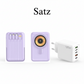 Leistungsstarke Magnetische Powerbank (10000 mAh), 22,5 W Super-Schnellladung, 15 W kabelloses Laden, digitale Akkuanzeige, 4 integrierte Ladekabel + 3 Anschlüsse, tragbarer externer Akku für iPhone & Android