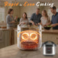 Schnellkochtopf Elektrisch, 6L, Digital, 9-in-1 Programme, Edelstahl, Schnell & Energiesparend, Für Gesundes Kochen, Leicht zu Reinigen, Ideal für Familien