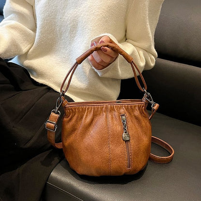 📢📢50 % Rabatt!! + PORTORFREI ab 2 Stück! ⏰👜✨ Lässige Plisseetasche aus weichem Leder ✨ – Praktische Beuteltasche mit Stil 💼 Leicht, langlebig & perfekt für den Alltag! 🌟
