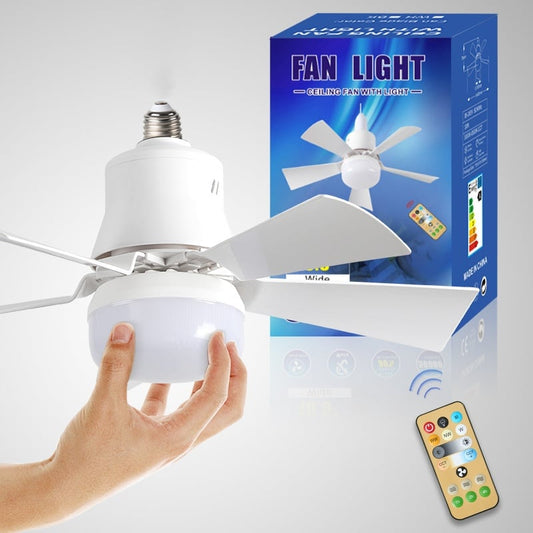 🔥ZOMERVERKOOP 60% UIT🔥 2-IN-1 PORTABLE CEILING FAN & LIGHT met afstandsbediening