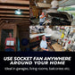 🔥ZOMERVERKOOP 60% UIT🔥 2-IN-1 PORTABLE CEILING FAN & LIGHT met afstandsbediening