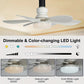 🔥ZOMERVERKOOP 60% UIT🔥 2-IN-1 PORTABLE CEILING FAN & LIGHT met afstandsbediening