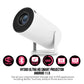 Auto Focus Projektor 330ANSI Google Assistant Native 1080P Android 11 Allwinner H713 WIFI6 BT5.4 180° Flexible Auto Keystone Correction Tragbare Heimkinematte