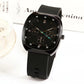Modische Uhr, lässig und stilvoll, mit offenem Zifferblatt, Silikonarmband, wasserdicht und leuchtend, perfekt für alle Gelegenheiten
