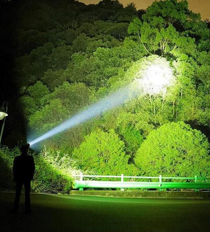 🔦 64% RABATT! 🎉 50000 Lumen Taktische Taschenlampe – Wiederaufladbar, Wasserdicht & Superhell 📦