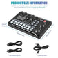 F998 Live-Soundkarte, Audio-Mixer, Podcast-Audioschnittstelle mit DJ-Mixer-Effekten, Stimmverzerrer mit Soundeffekten für Karaoke, Live-Streaming, Gaming-Aufnahmen