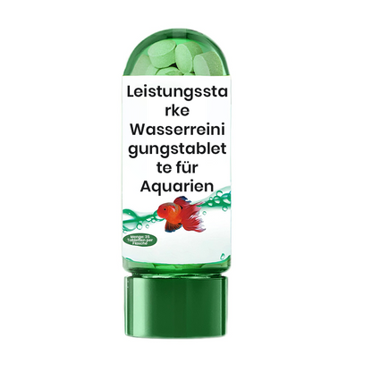 🖤Black Friday 60 % Rabatt 💥🚀Kaufen 2 und erhalten 1 gratis♻️💧Leistungsstarke Wasserreinigungstablette für Aquarien