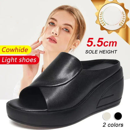👡 60% RABATT! ✨ Erhöhung 5,5 cm Schrägabsatz Sandalen – Modernes Design, Perfekte Passform & Bequem für Den Sommer 🌊