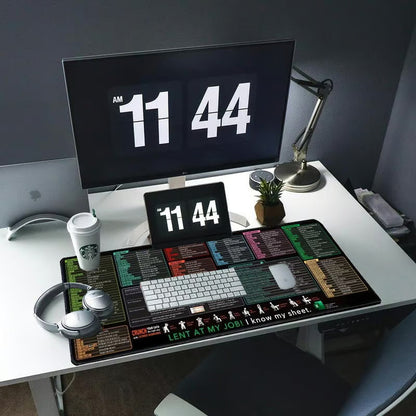 Benutzerdefinierte Gaming-Mauspad Groß Erweiterte Rutschfeste Schreibtischmatte mit genähten Kanten Wasserdichtes Tastatur-Mauspad für PC Laptop Büro Gamer Geschenk