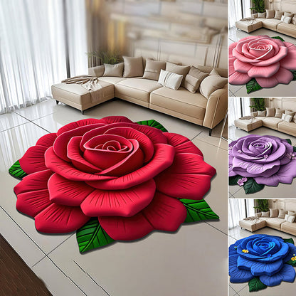 🏠Begrenzte Zeit 50% Rabatt💥🌺Floral Plüsch & Kieselgur Bodenmatte – Jetzt zum halben Preis, nur für kurze Zeit!🔥