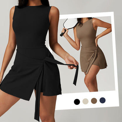 🔥 Heißer Verkauf 60 % Rabatt 💕 Damen-Sport-Tanktop mit Knotenverschluss 🏃‍♀️ Lässige Sportbekleidung