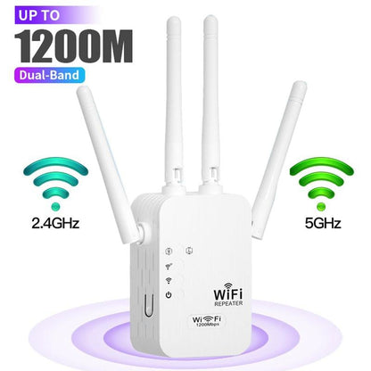 🎁Letzter Tag: 50 % Rabatt! 🔥 2026 WLAN-Verstärker – 1200 Mbit/s, Dualband (5 GHz / 2,4 GHz) 📶 Maximale Signalverstärkung – stabile Verbindung im ganzen Haus!