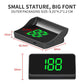 Head-Up Display Speedometer for Cars