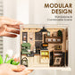 ✨DIY-Miniaturhaus-Bausatz mit LED & Werkzeugen