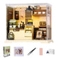 ✨DIY-Miniaturhaus-Bausatz mit LED & Werkzeugen
