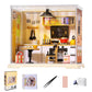 ✨DIY-Miniaturhaus-Bausatz mit LED & Werkzeugen