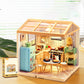 ✨DIY-Miniaturhaus-Bausatz mit LED & Werkzeugen