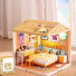 ✨DIY-Miniaturhaus-Bausatz mit LED & Werkzeugen