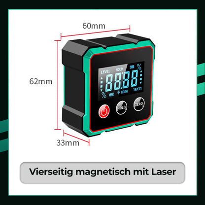 2-in-1 Magnetischer digitaler Laser-Neigungsmesser