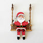 🎄3D Santa in Holz auf Swing Dekor Tisch