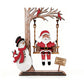 🎄3D Santa in Holz auf Swing Dekor Tisch