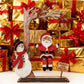 🎄3D Santa in Holz auf Swing Dekor Tisch