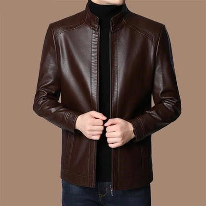 🧥 62% RABATT! ✨ Herren-Ledermantel mit Plüschfutter – Handwerklich Verarbeitet, Winddicht & Formstabil 🛡️