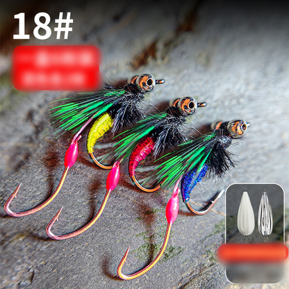 🎣2025 heißer Verkauf🎯Double Hook Multicolor Fishing Lure