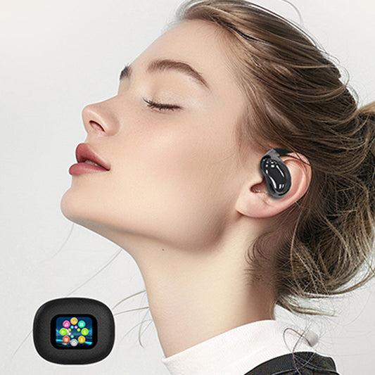 🎧🎶 Smart Sport Clip-On Bluetooth Kopfhörer mit digitalem Bildschirm