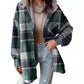 🍂🧥2025 Neue Damen Classic Cozy Plaid Kapuzenjacke
