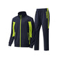 Herren-Laufjacke mit durchgehendem Reißverschluss und Hose, zweiteiliges Set